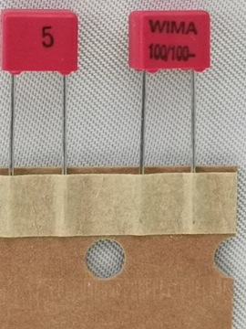 100pF 100V WIMA FKP2 raster 5mm ( 8 sztuk )