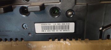 MERCEDES C TŘÍDA W203 PŘÍSTROJOVÁ DESKA BUDÍKY SIEMENS BENZÍN