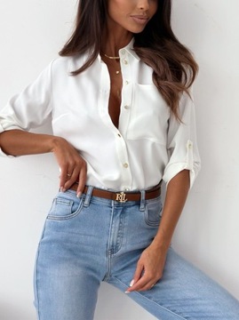 РУБАШКА ЖЕНСКАЯ EON, БЕЛАЯ, РАЗМЕР S