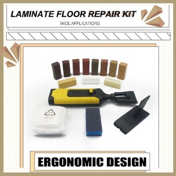 Laminate repair kit, floor wax, countertop