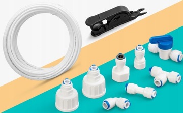 WĄŻ WĘŻYK 1/4 DO PODŁĄCZENIA WODY DO LODÓWKI 15m