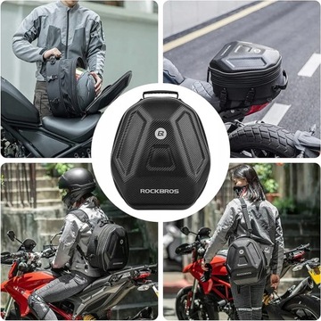 СУМКА ДЛЯ МОТОЦИКЛА ROCKBROS, СУМКА НА БАНК, 35 Л, ВОДОНЕПРОНИЦАЕМАЯ, РЮКЗАК, ЗАДНЯЯ ГУСЕНИКА