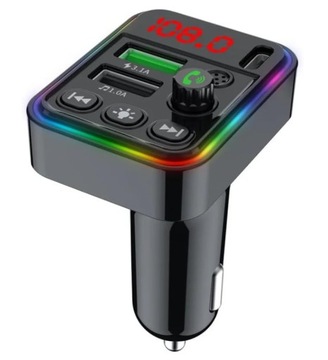 Transmiter FM Car F19 ORYG Bluetooth Ładowarka USB 3.1A samochodowa LED