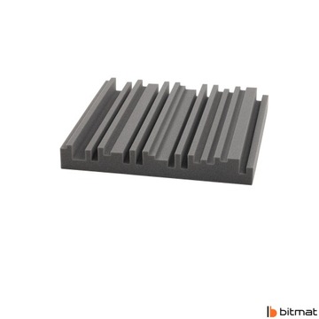 Серые акустические панели эквалайзеры 50x50x7 см. Поглощение звука