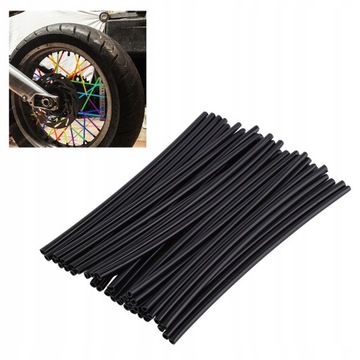 NAKŁADKI NA SZPRYCHY - 2 KOŁA - 36 SZTUKI CZARNE