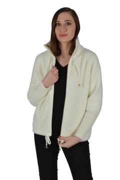 KURTKA BLUZA SWETER ALPAKA KOŁNIERZ STÓJKA roz.M/L