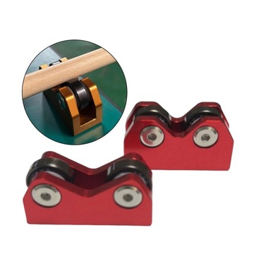 2 sztuki Bilard Cue Straightness Checker Inspect Tool Checking Men Red