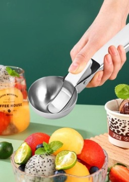 ЛОЖКА ДЛЯ МОРОЖЕНОГО, КАРТОФЕЛЯ, РИСА, БОЛЬШАЯ СТАЛЬНАЯ РУЧКА-РУЧКА