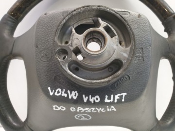 Volvo V40 S40 I Lift Кожаное рулевое колесо Дерево