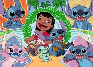 Пазл 4х100 деталей Disney Stitch