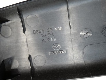 OSŁONA NAKŁADKA BAGAŻNIKA KLAPY MAZDA 2 DE D65168930