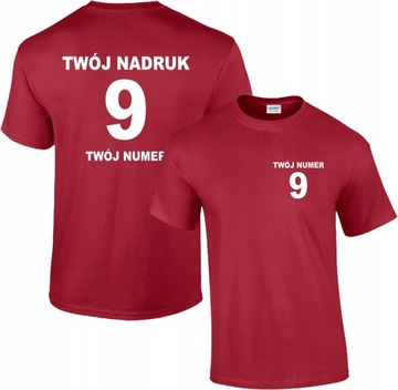 Koszulka Piłkarska Własny Nadruk Imię Nazwisko
