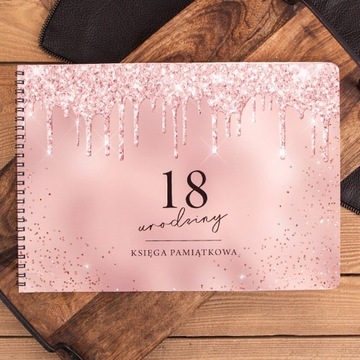 Гостевая книга на 18 лет с анкетами Glamour Glitter