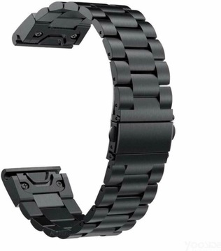 BRANSOLETA CZARNA PASEK QUICKFIT DO GARMIN FENIX 3HR 5X 6X 7X 8 51MM