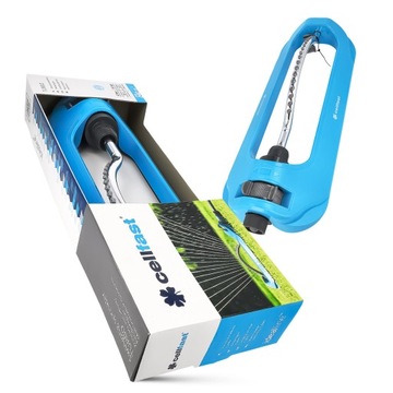 Садовый разбрызгиватель Cellfast TURBO IDEAL с 18 насадками для газона 240 м2