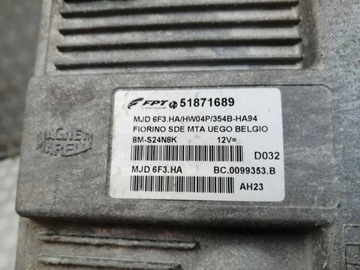 FIAT QUBO NEMO BIPPER 1.3 M-JET JEDNOTKA ŘÍZENÍ 51871689