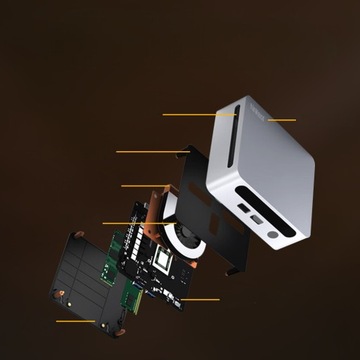 Мини-компьютер Ninkear N4, 16 ГБ, 512 ГБ, 4,0 ГГц, Wi-Fi 6, Windows 11