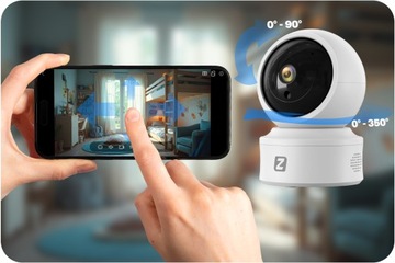 Kamera WIFI obrotowa SMART WIFI 1080P 2MPx FULL HD DETEKCJA NIANIA CAMHIPRO