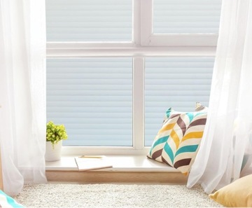 СТЕКЛОФОЛЬГА ОКОННАЯ, ЗАЩИТАЮЩАЯ ПРИВАТНОСТЬ ДЕКОРАТИВНЫЙ ВИТРАЖ 60*200см