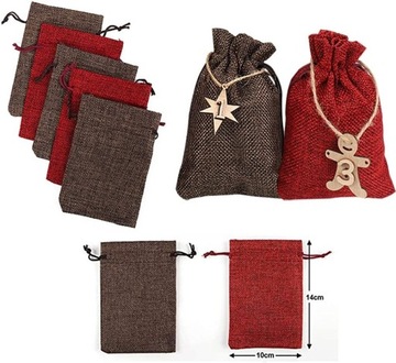 АДВЕНТ-КАЛЕНДАРЬ ДЛЯ ДЕТЕЙ НАБОР СУМКИ «Сделай сам» ПОДВЕСНЫЕ ПОДАРКИ