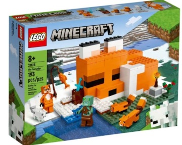 KLOCKI LEGO MINECRAFT 21178 SIEDLISKO LISÓW 193 elementy