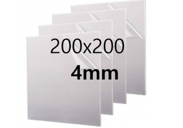 PLEKSI PLEXI PLEKSA PLEXA płyta na wymiar mleczna opal 20cm x 20cm x 4mm