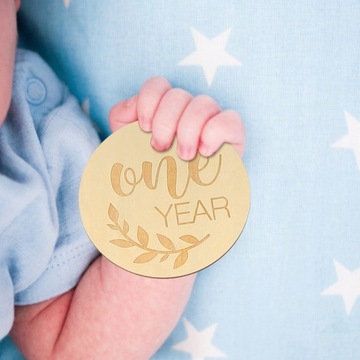 14 шт. Деревянные детские месячные мило-камни.