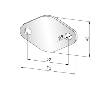 Заглушка EGR HYUNDAI i20 i30 ix20 1.6 CRDi D4FB