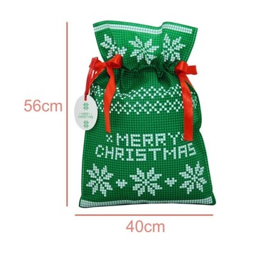 ПОДАРОЧНЫЙ СУМОК Рождественский мешок ПОДАРОК ​​40х56