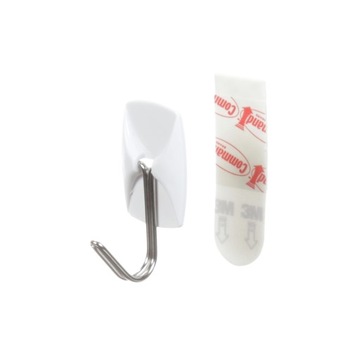 РУЧКА ПРОЗРАЧНЫЕ МЕТАЛЛИЧЕСКИЕ КРЮЧКИ COMMAND 3 ШТ.