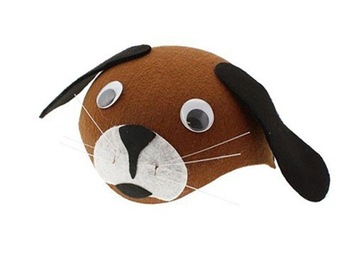 ШЛЯПА ДЛЯ СОБАКИ С ПОДВИЖНЫМИ ГЛАЗАМИ И УШАМИ