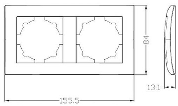 WESA LC-48 ДВОЙНАЯ ГОРИЗОНТАЛЬНО/ВЕРТИКАЛЬНАЯ РАМА