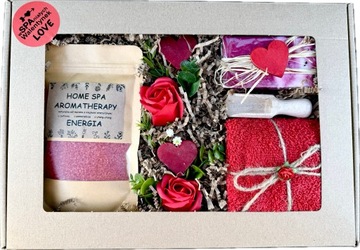 BUKIET MYDLANY + Zestaw SPA Sól Róże Mydlane Ręcznik Prezent na Walentynki