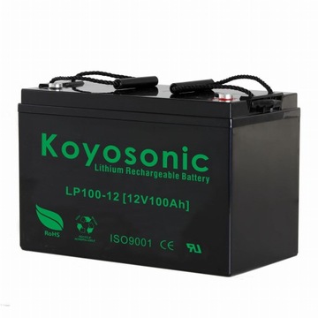 AKUMULATOR LITOWY LifePO4 12V 100Ah BMS 100A do KAMPERA ŁODZI PANELI UPS