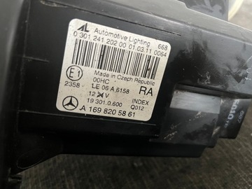 MERCEDES A TŘÍDA W169 FACELIFT SVĚTLO SVĚTLOMET PRAVÁ PŘEDNÍ PRAVÝ