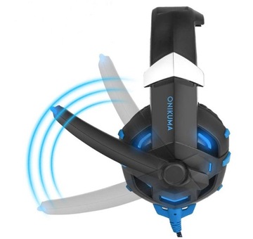 Игровые наушники для игроков светодиодные микрофон RGB ПК