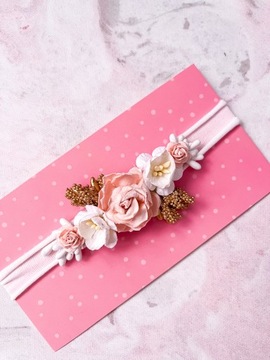 Платье для крещения роз, комплект с повязкой на голову и поясом