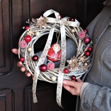 РОЖДЕСТВЕНСКИЙ ВЕНОК, ДВЕРНОЙ ЦЕНТР со СВ. НИКОЛАЙ