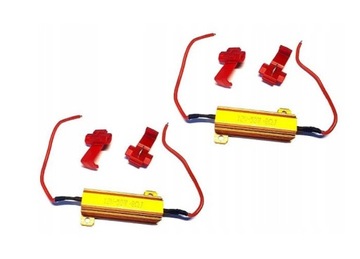 REZYSTORY OPORNIKI KIERUNKOWSKAZÓW LAMP LED 12V komplet 2 SZTUKI