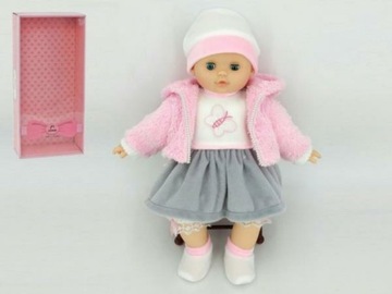 Lalka dziewczynka 40cm z dźwiękiem, pudełko