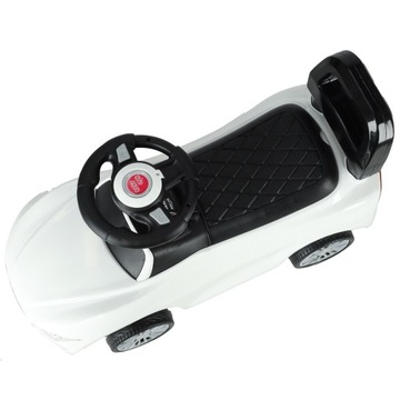 Машинка-толкач со звуком и светом.Белая.