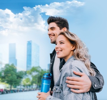 Butelka na wodę filtrująca Aquaphor City 0,5l bordowa 2 filtry węglowe