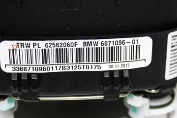 AIRBAG ŘIDIČE BMW 4 GRANÁT COUPE (F36) 6871096 2.0L GASOLINE 185KW 2018
