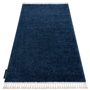 DYWAN MAROKO frędzle shaggy 200x290 granat #GR4009