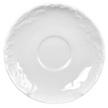 Spodek Ćmielów Rococo biały Gat. II Polska porcelana