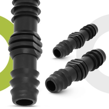 10x PE-соединитель 16x16 мм Вставная заглушка СОЕДИНИТЕЛЬ ШЛАНГА 9A-T Ирригационная система