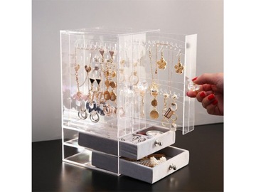 ШКАТУЛКА-ОРГАНИЗАТОР ДЛЯ ЮВЕЛИРНЫХ УКРАШЕНИЙ ИЗ ЗАМШИ