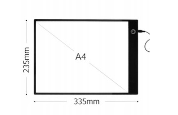ГРАФИЧЕСКИЙ ПЛАНШЕТ Доска для рисования Maaleo 9140 A4 LED BOARD