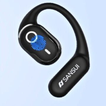 SŁUCHAWKI BEZPRZEWODOWE zauszne SANSUI w26 dwa mikrofony BLUETOOTH 5.4