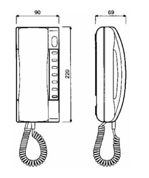 ИНТЕРФОН АНАЛОГОВЫЙ УНИФОН ТРУБКА SCAITEL 1132